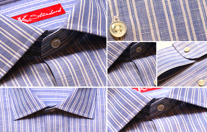 Blue Linen Broad Stripe Shirt - Knot Standard Blog